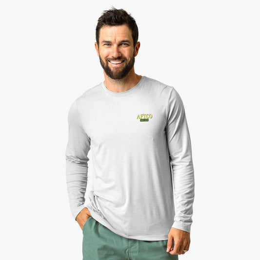 Athletic Heather Reflection Long Sleeve Sun Protection Shirt / AFTCO Great Value