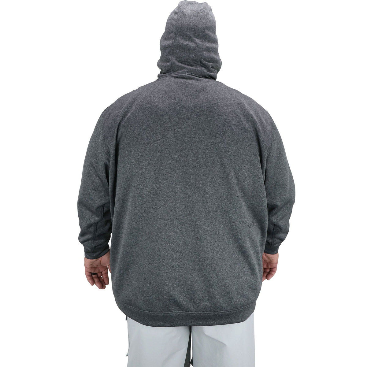 Charcoal Heather Reaper Hoodie: Sweatshirt in 3XL, 4XL, 5XL / AFTCO Premium