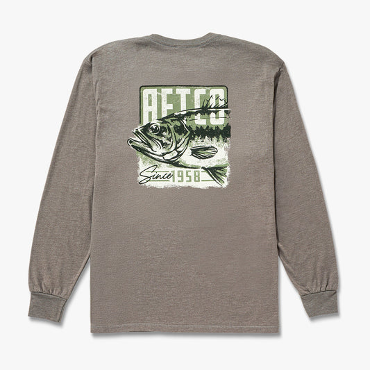 Bungee Cord Heather Gamble Long Sleeve Men's Fishing T-Shirt / AFTCO Featured