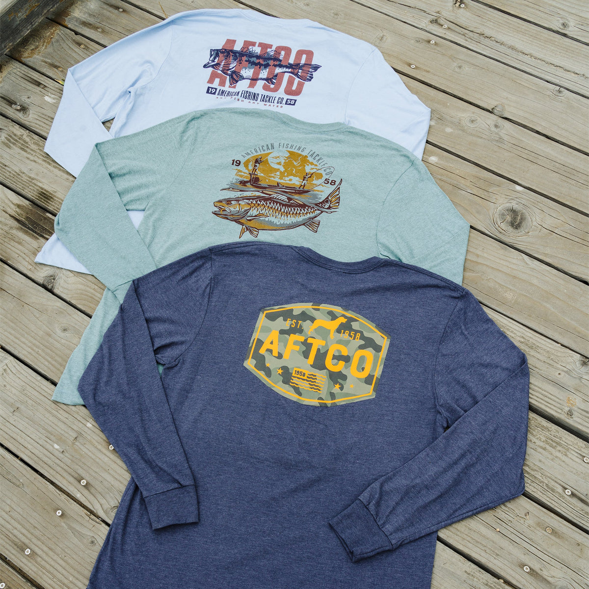 Brick Heather Best Friend Long Sleeve Fishing T-Shirts / AFTCO Trusted