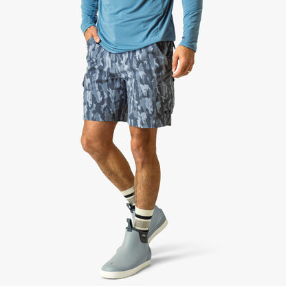 Naval Storm Camo Pinnacle Fishing Shorts / AFTCO Essential