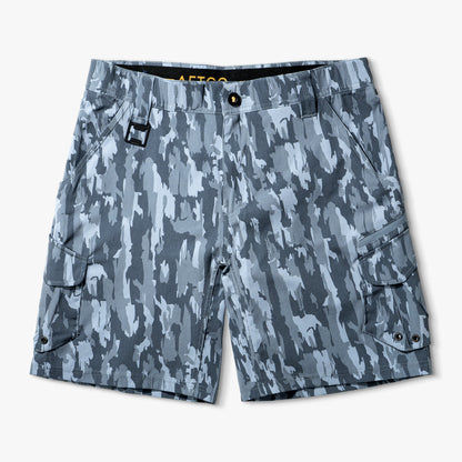 Naval Storm Camo Pinnacle Fishing Shorts / AFTCO Essential