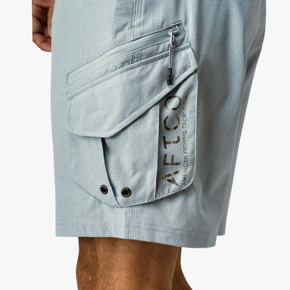 Naval Storm Camo Pinnacle Fishing Shorts / AFTCO Essential