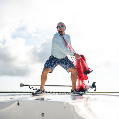 Naval Storm Camo Pinnacle Fishing Shorts / AFTCO Essential