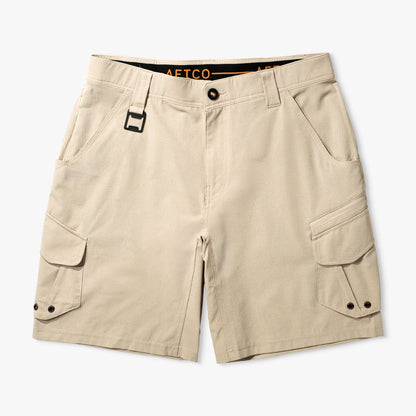 Naval Storm Camo Pinnacle Fishing Shorts / AFTCO Essential