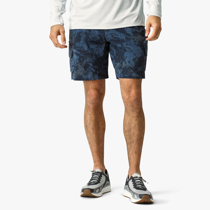 Naval Storm Camo Pinnacle Fishing Shorts / AFTCO Essential
