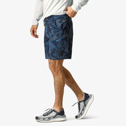 Naval Storm Camo Pinnacle Fishing Shorts / AFTCO Essential