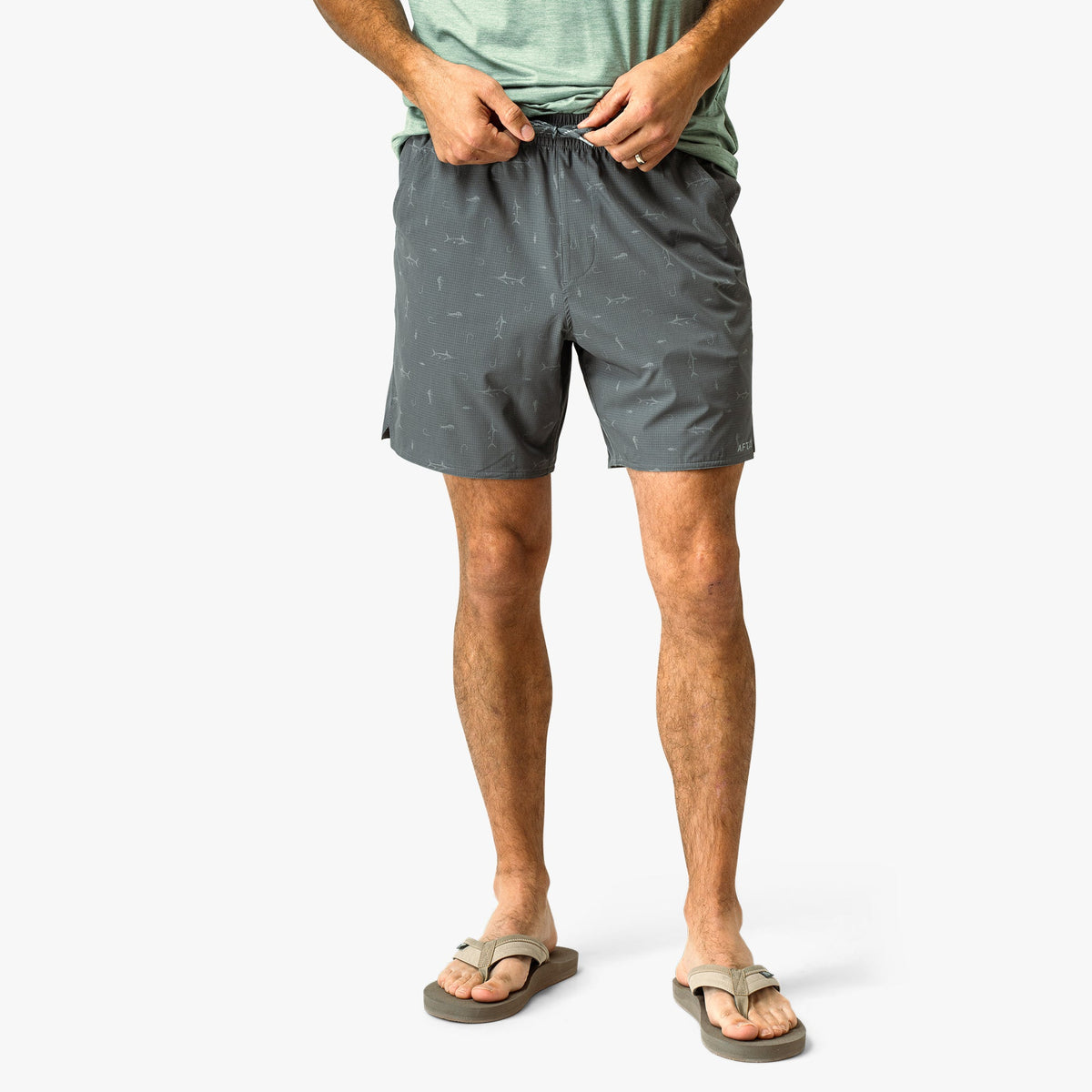 Olive Current Camo Swiftwater Volley Shorts / AFTCO Trending