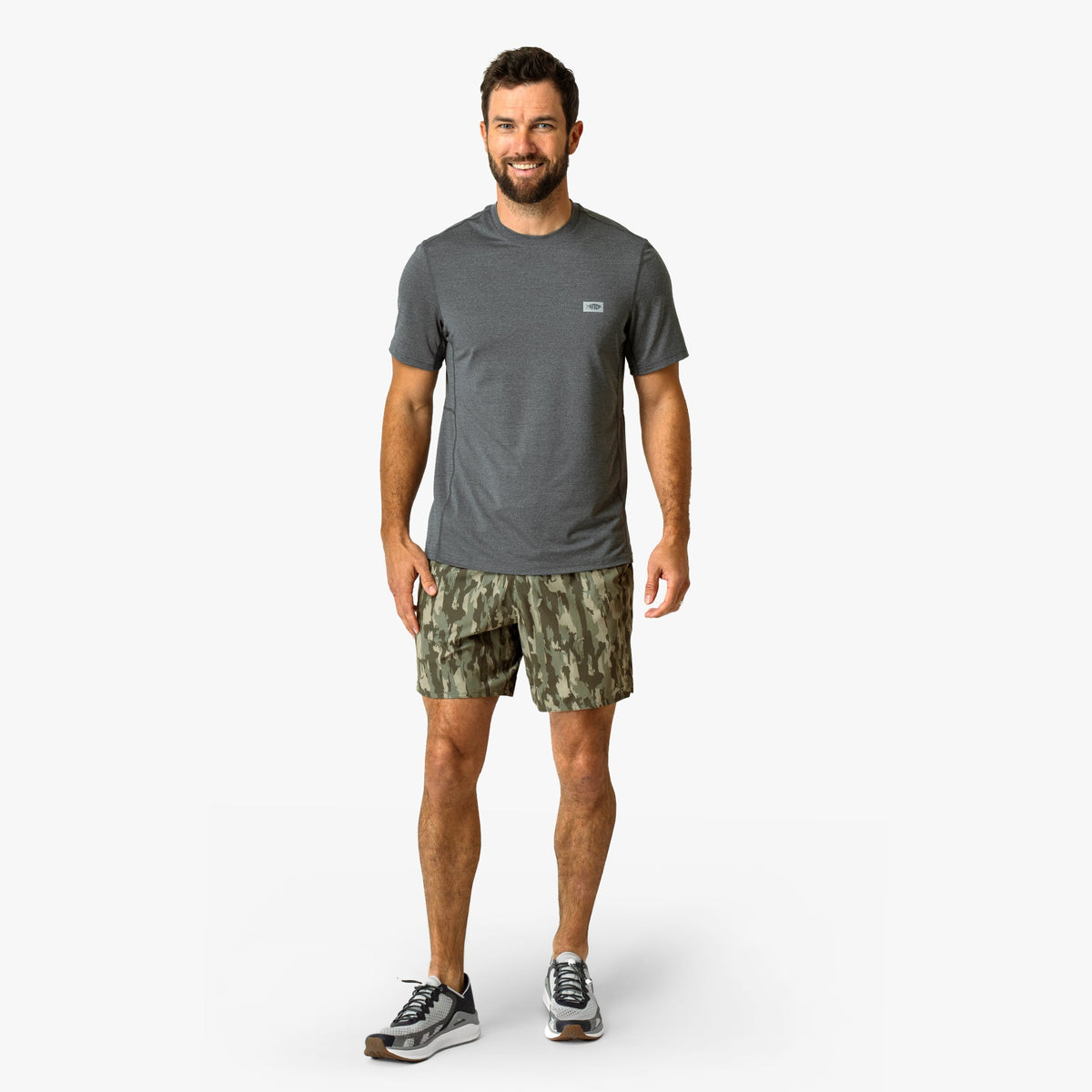 Olive Current Camo Swiftwater Volley Shorts / AFTCO Trending