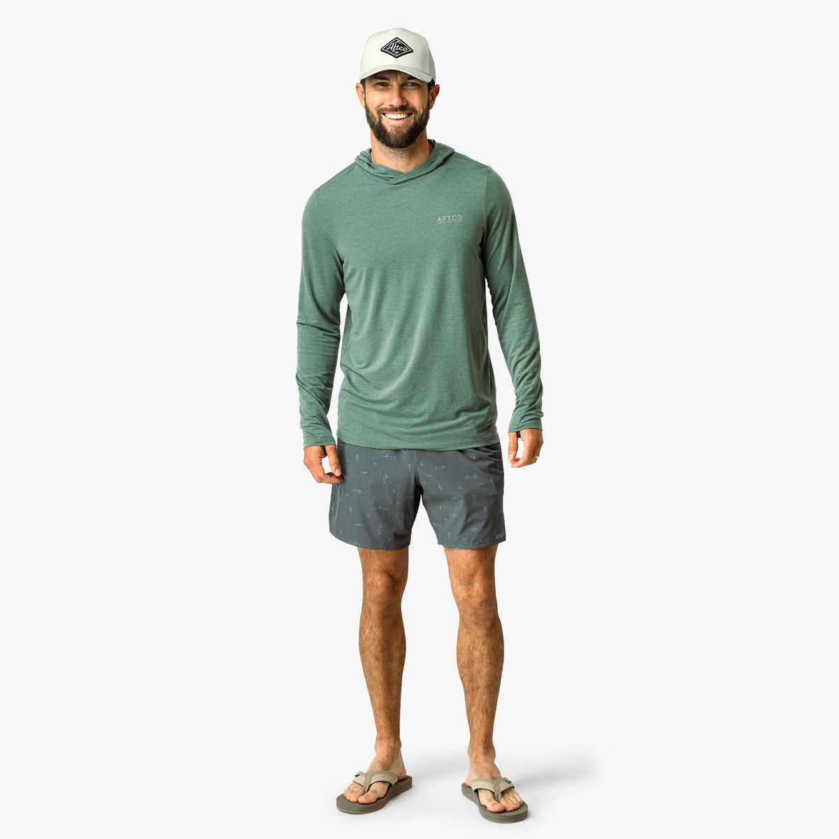 Olive Current Camo Swiftwater Volley Shorts / AFTCO Trending