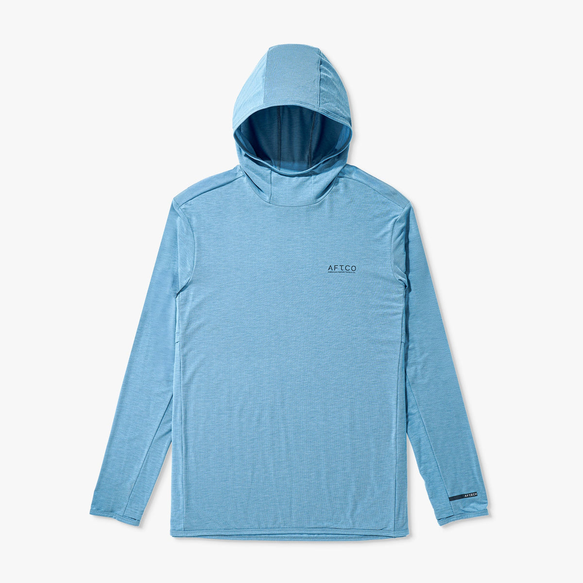 Blue Shadow Tailwind Long Sleeve Hooded Sun Protection Shirt / AFTCO Everyday