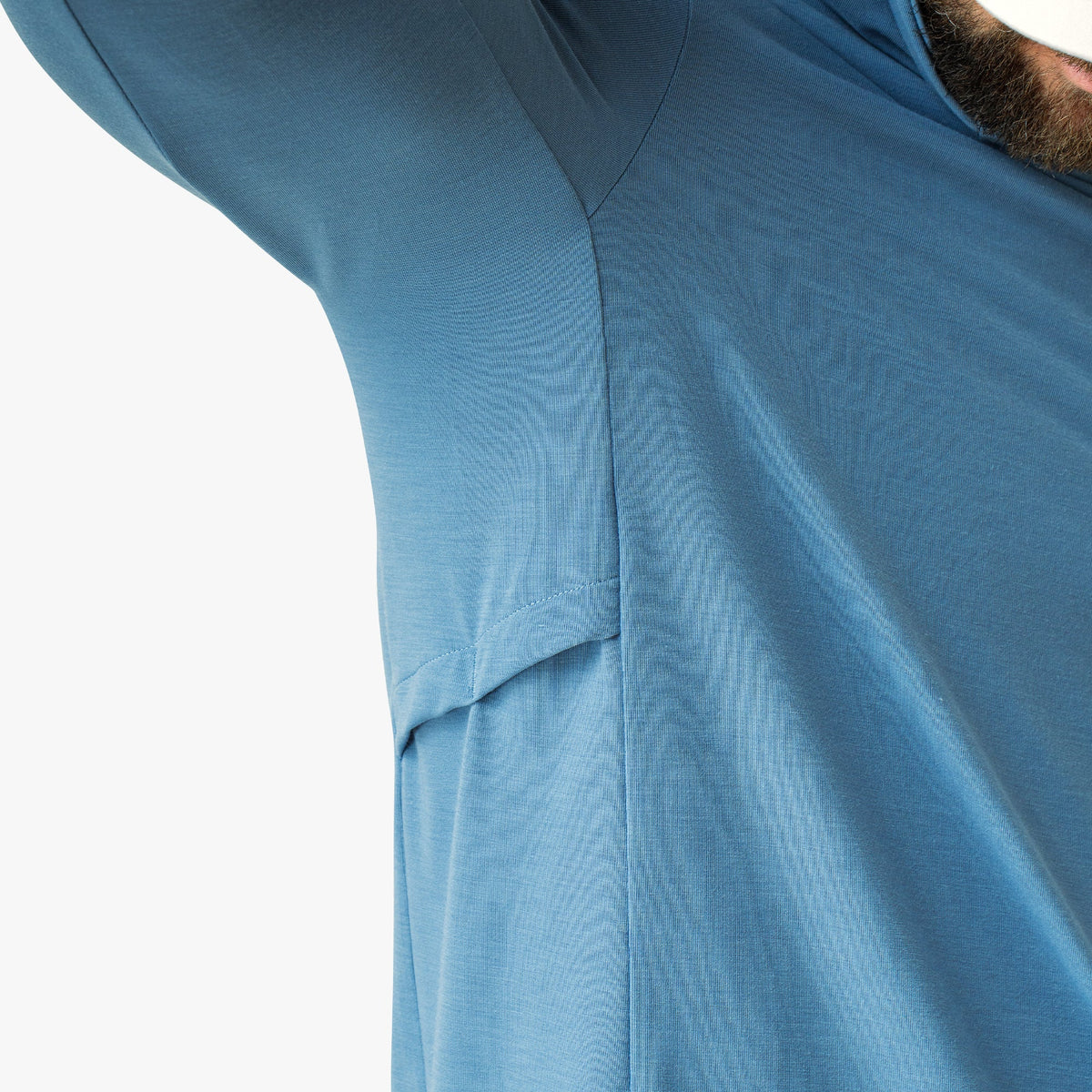 Blue Shadow Tailwind Long Sleeve Hooded Sun Protection Shirt / AFTCO Everyday