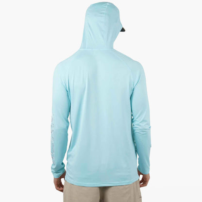 Coral Sands Heather Samurai Long Sleeve Sun Protection Hoodie / AFTCO Discount