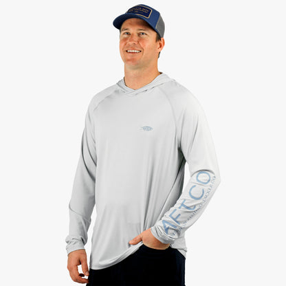 Coral Sands Heather Samurai Long Sleeve Sun Protection Hoodie / AFTCO Discount