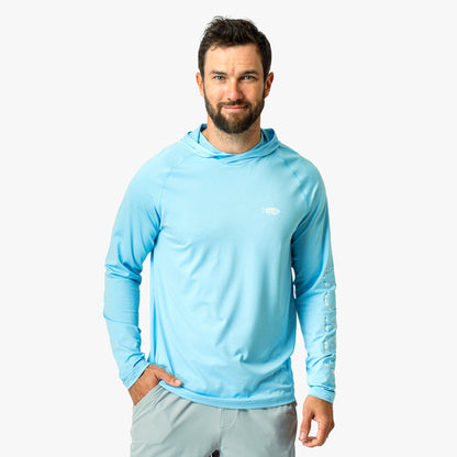 Coral Sands Heather Samurai Long Sleeve Sun Protection Hoodie / AFTCO Discount