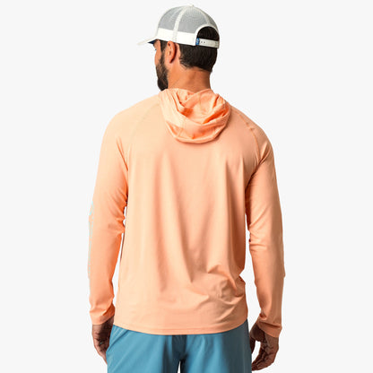 Coral Sands Heather Samurai Long Sleeve Sun Protection Hoodie / AFTCO Discount