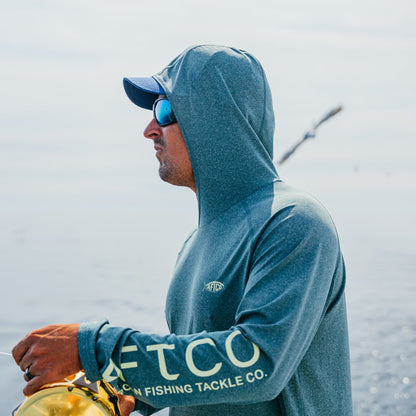 Coral Sands Heather Samurai Long Sleeve Sun Protection Hoodie / AFTCO Discount