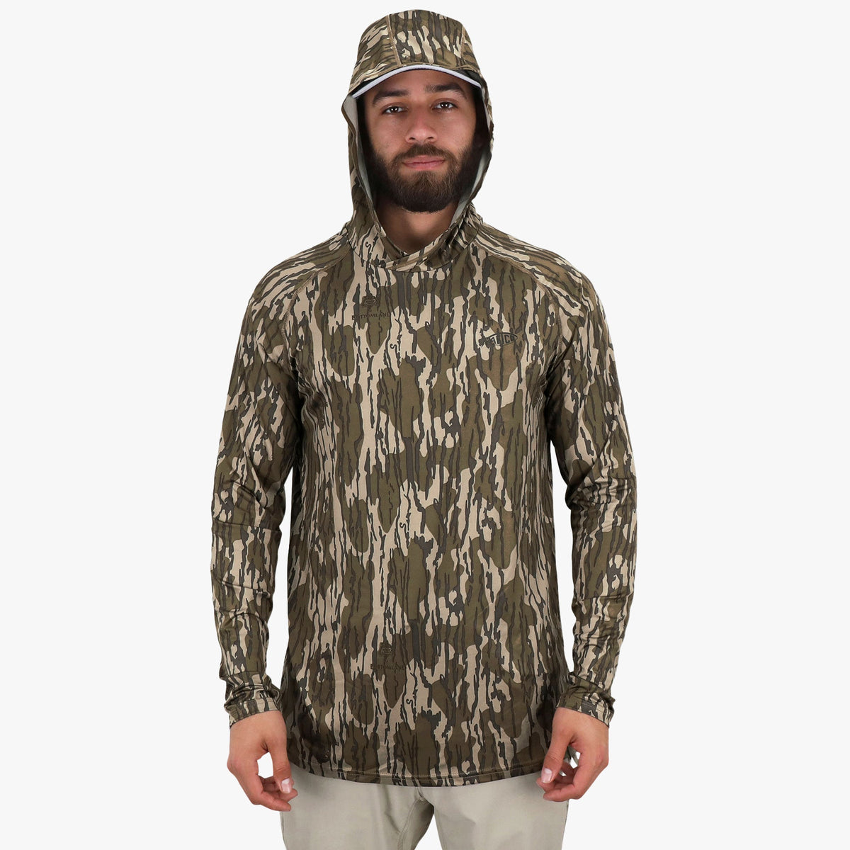 Green Leaf Mossy Oak® Camo Performance Hood / AFTCO Deals