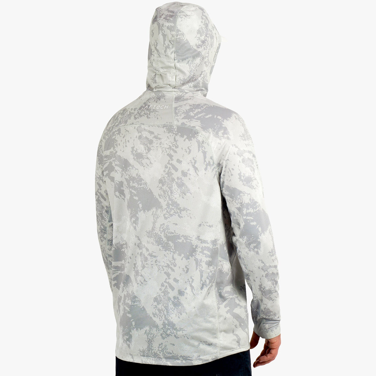 Tidal Current Camo Adapt Phase Change Hooded Fishing Shirt / AFTCO Trusted
