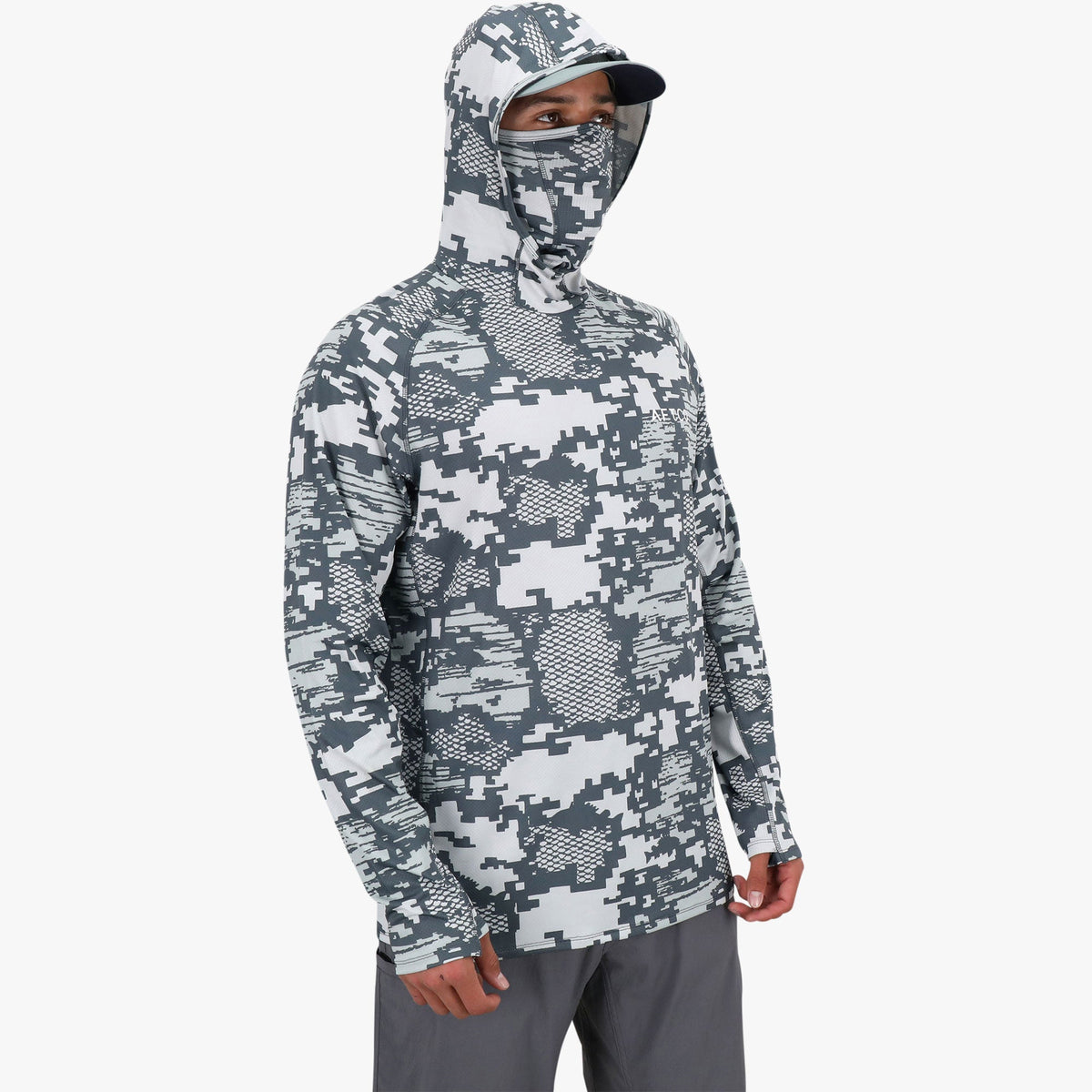 Oyster Gray Heather Adapt Tactical Phase Change Performance Shirt / AFTCO Smart Buy