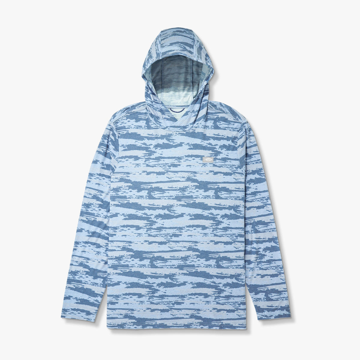 Sand Grouper Camo Ocean Bound Hooded Performance Shirt / AFTCO Top Pick