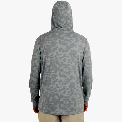 Sand Grouper Camo Ocean Bound Hooded Performance Shirt / AFTCO Top Pick