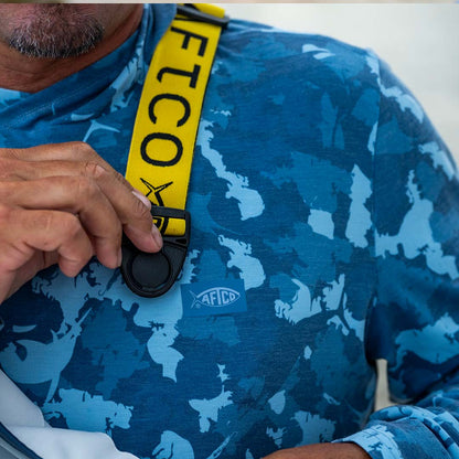 Sand Grouper Camo Ocean Bound Hooded Performance Shirt / AFTCO Top Pick
