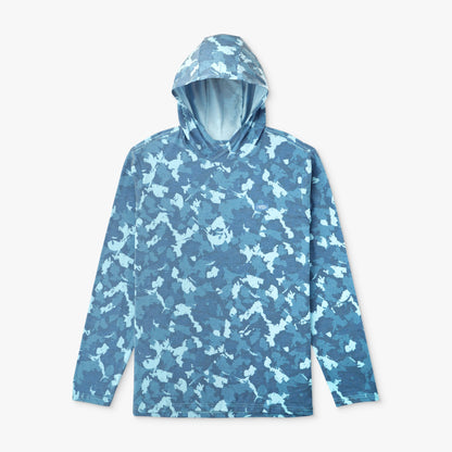 Sand Grouper Camo Ocean Bound Hooded Performance Shirt / AFTCO Top Pick