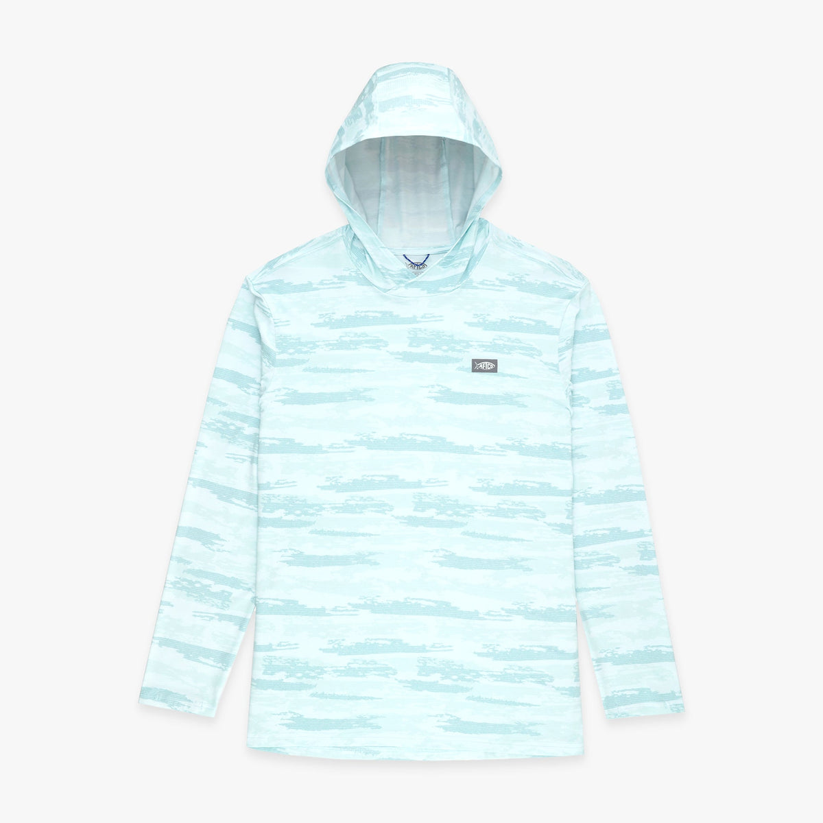 Sand Grouper Camo Ocean Bound Hooded Performance Shirt / AFTCO Top Pick