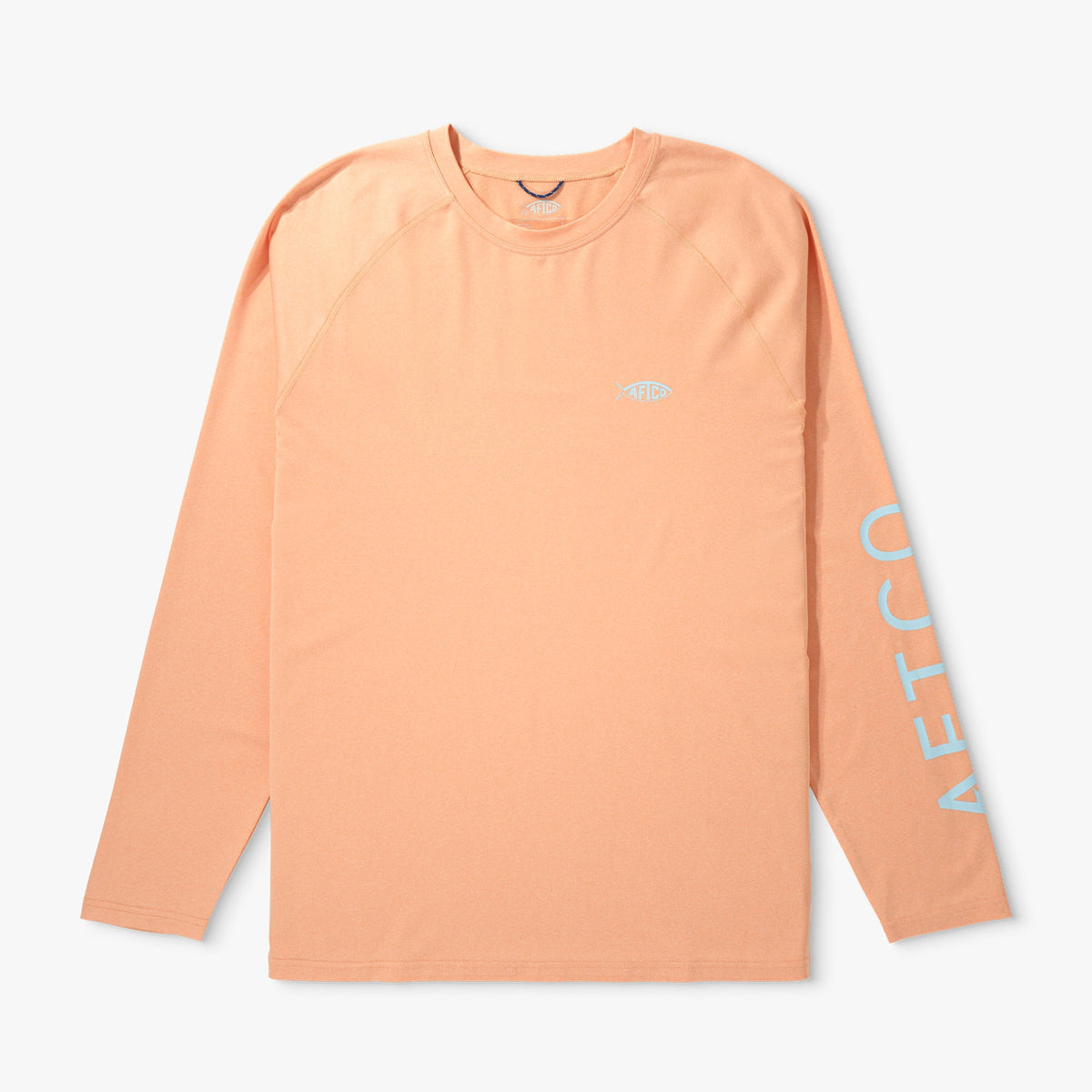 Coral Sands Heather Men's Long Sleeve Sun Protection Shirt - Samurai by AFTCO / AFTCO Best Price