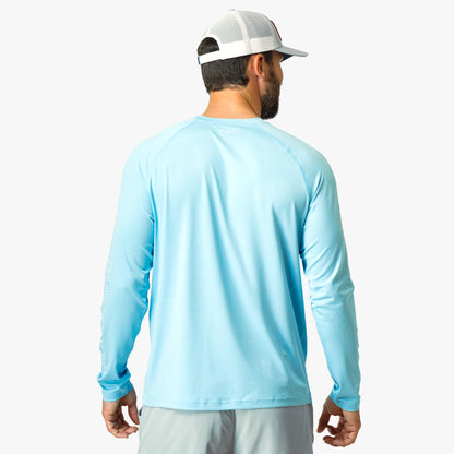 Coral Sands Heather Men's Long Sleeve Sun Protection Shirt - Samurai by AFTCO / AFTCO Best Price
