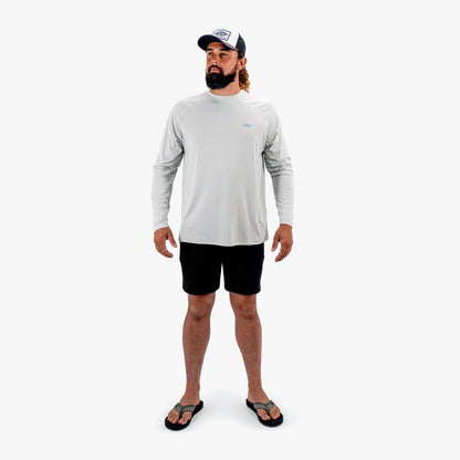 Coral Sands Heather Men's Long Sleeve Sun Protection Shirt - Samurai by AFTCO / AFTCO Best Price