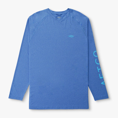 Coral Sands Heather Men's Long Sleeve Sun Protection Shirt - Samurai by AFTCO / AFTCO Best Price