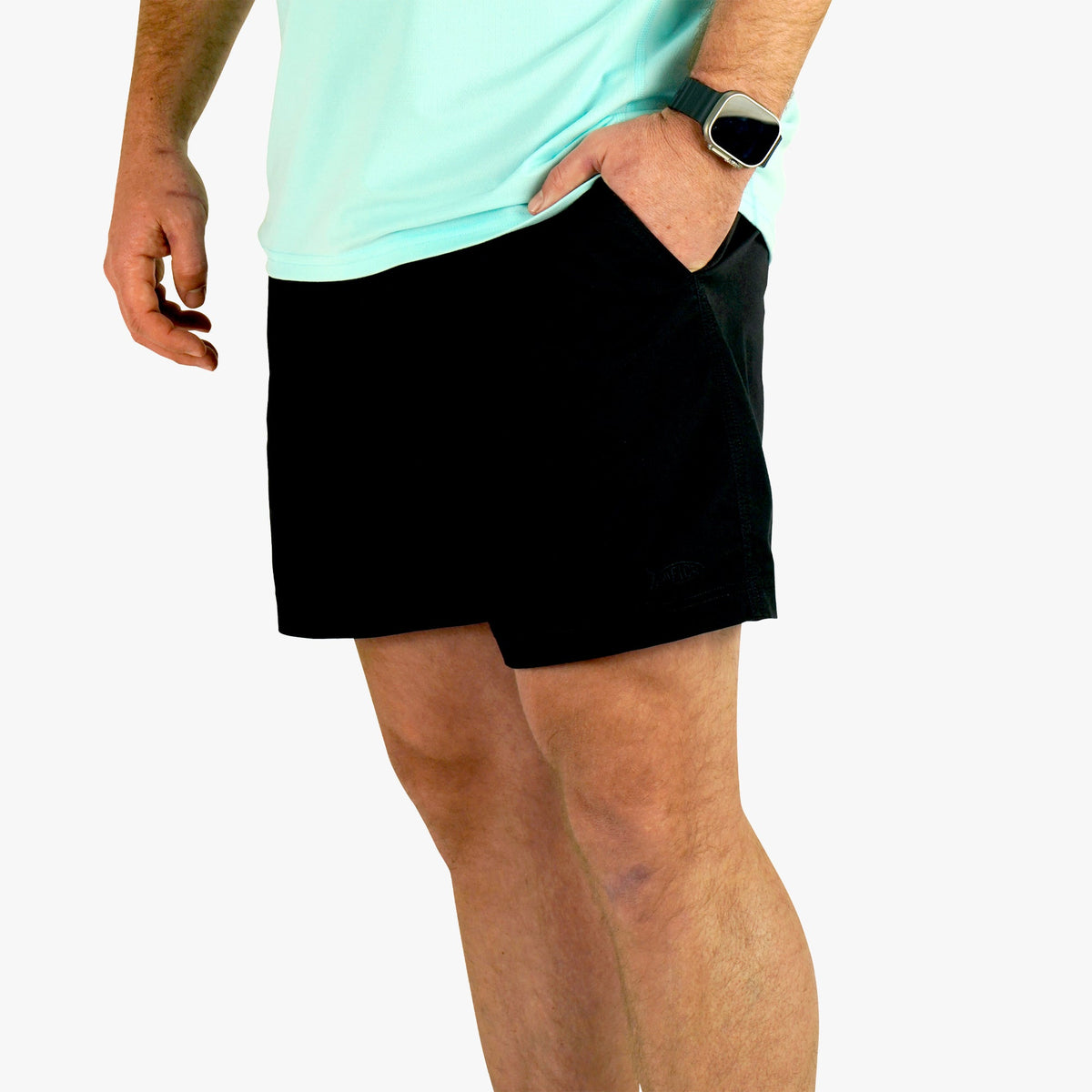 Blue Shadow Landlocked Stretch Shorts / AFTCO Trusted