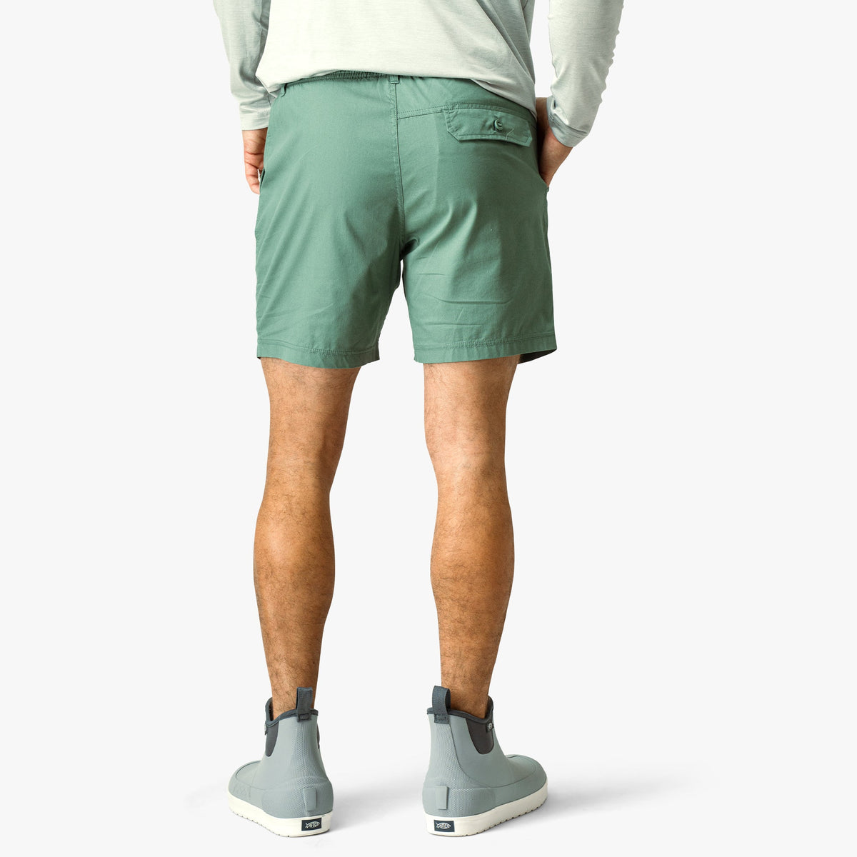 Blue Shadow Landlocked Stretch Shorts / AFTCO Trusted
