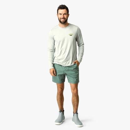 Blue Shadow Landlocked Stretch Shorts / AFTCO Trusted