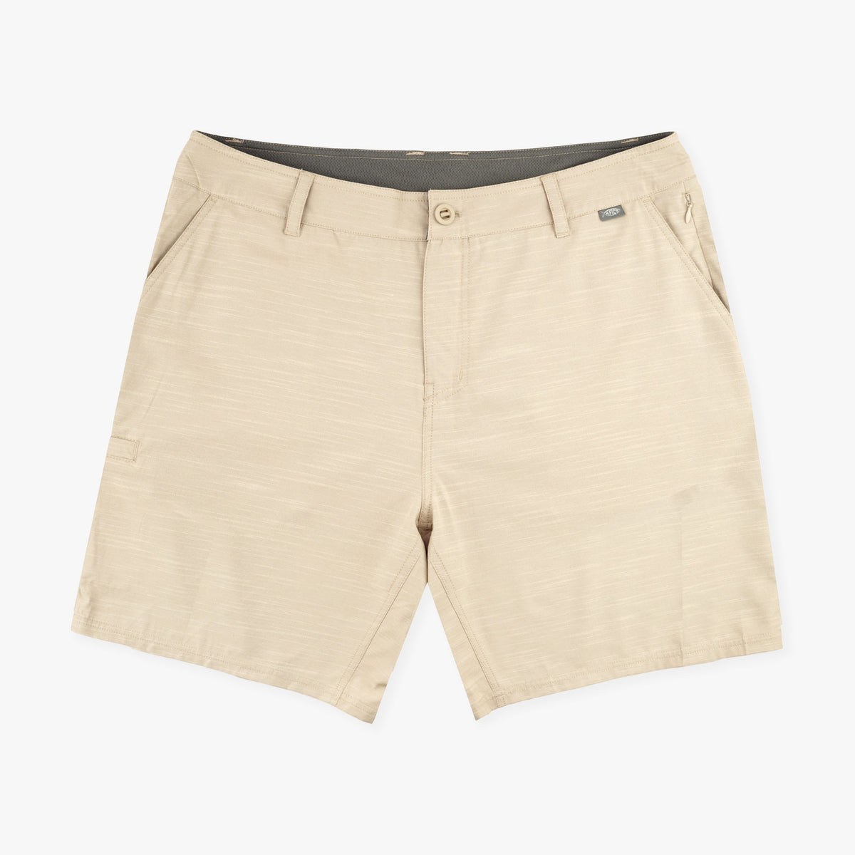 Khaki 7 365 Hybrid Stretch Chino Fishing Shorts / AFTCO Everyday