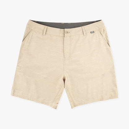 Khaki 7 365 Hybrid Stretch Chino Fishing Shorts / AFTCO Everyday