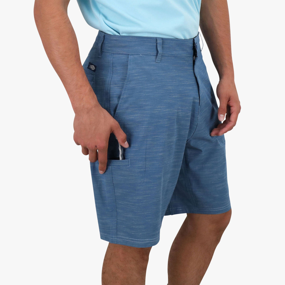 Khaki 7 365 Hybrid Stretch Chino Fishing Shorts / AFTCO Everyday
