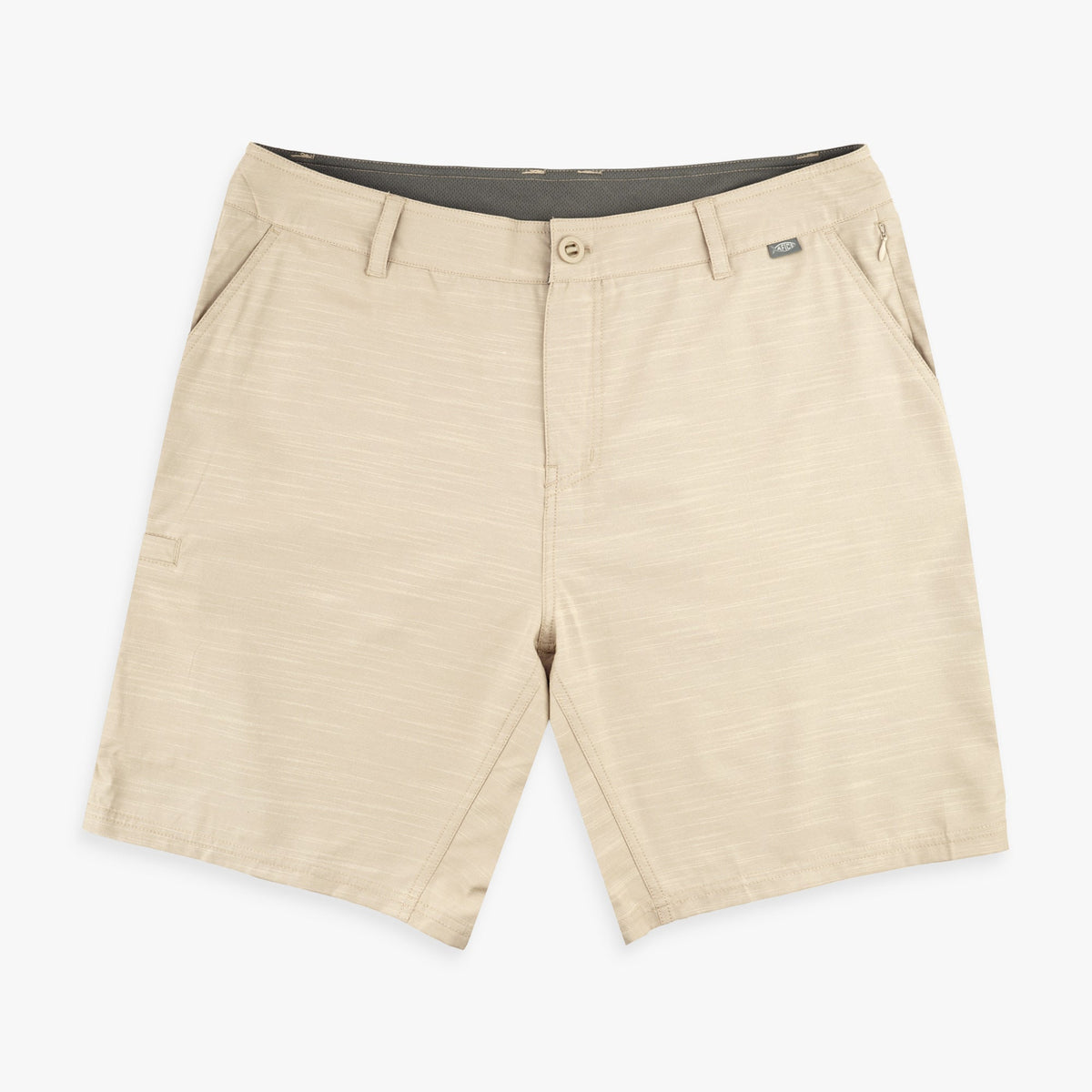 Khaki 7 365 Hybrid Stretch Chino Fishing Shorts / AFTCO Everyday