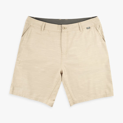 Khaki 7 365 Hybrid Stretch Chino Fishing Shorts / AFTCO Everyday