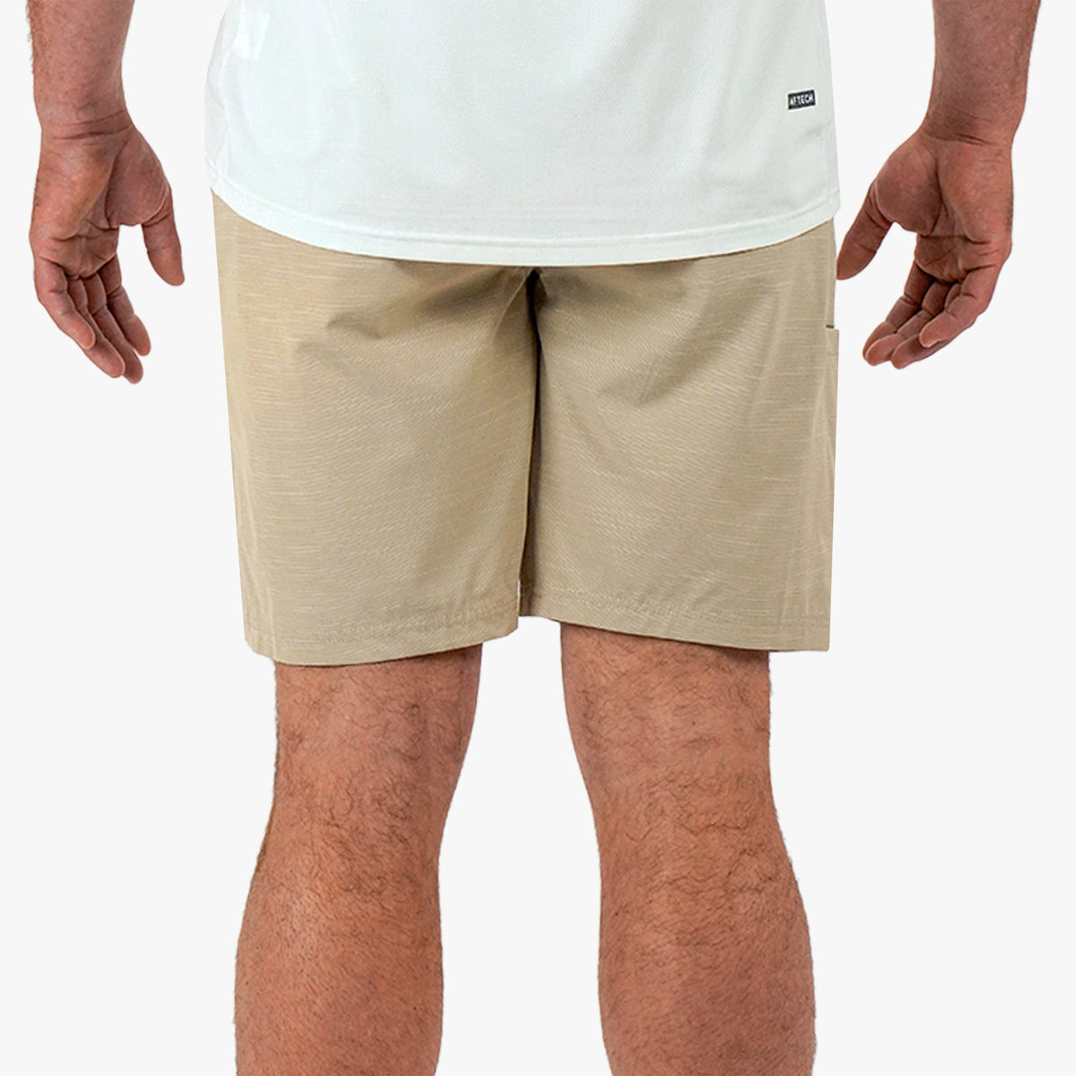 Khaki 7 365 Hybrid Stretch Chino Fishing Shorts / AFTCO Everyday