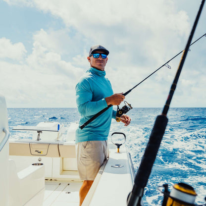 Khaki 7 365 Hybrid Stretch Chino Fishing Shorts / AFTCO Everyday