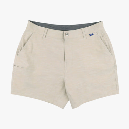 Khaki 7 365 Hybrid Stretch Chino Fishing Shorts / AFTCO Everyday