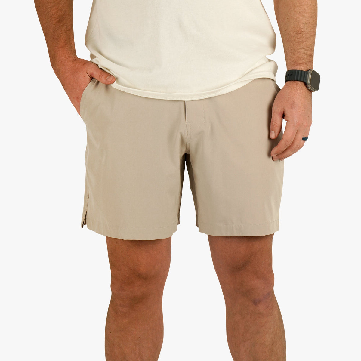 Harbor Gray Everyday Stretch Men's Casual Shorts / AFTCO Great Value