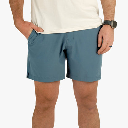 Harbor Gray Everyday Stretch Men's Casual Shorts / AFTCO Great Value