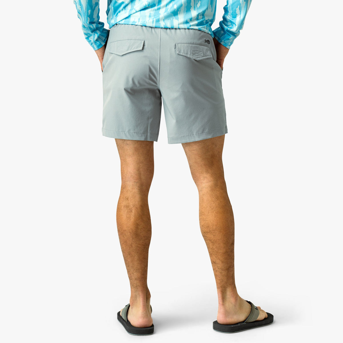 Harbor Gray Everyday Stretch Men's Casual Shorts / AFTCO Great Value