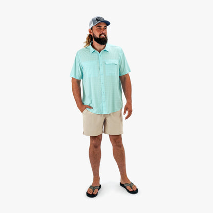 Harbor Gray Everyday Stretch Men's Casual Shorts / AFTCO Great Value