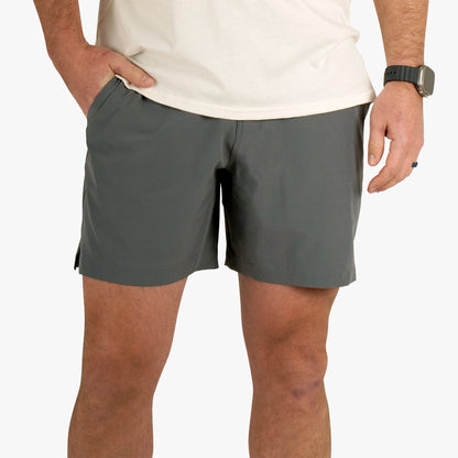 Harbor Gray Everyday Stretch Men's Casual Shorts / AFTCO Great Value
