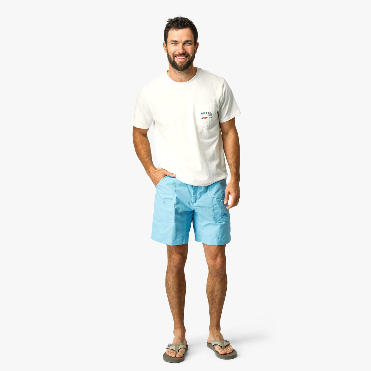 Splish Splash Original Mens Fishing Shorts Long - Classic Colors - AFTCO / AFTCO Hot Sale